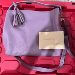 Kate Spade Lavender Shoulder Bag with Tassel